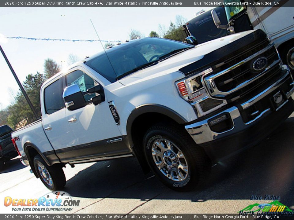2020 Ford F250 Super Duty King Ranch Crew Cab 4x4 Star White Metallic / Kingsville Antique/Java Photo #36