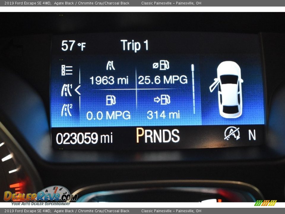 2019 Ford Escape SE 4WD Agate Black / Chromite Gray/Charcoal Black Photo #17