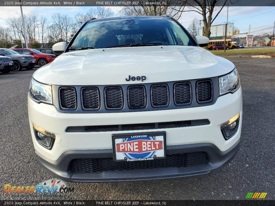 2020 Jeep Compass Altitude 4x4 White / Black Photo #2
