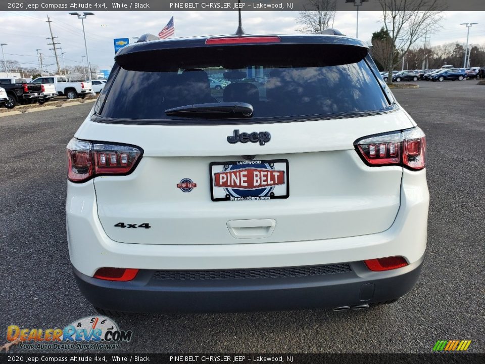 2020 Jeep Compass Altitude 4x4 White / Black Photo #5