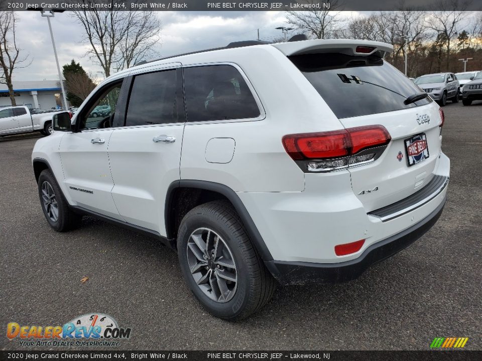 2020 Jeep Grand Cherokee Limited 4x4 Bright White / Black Photo #4