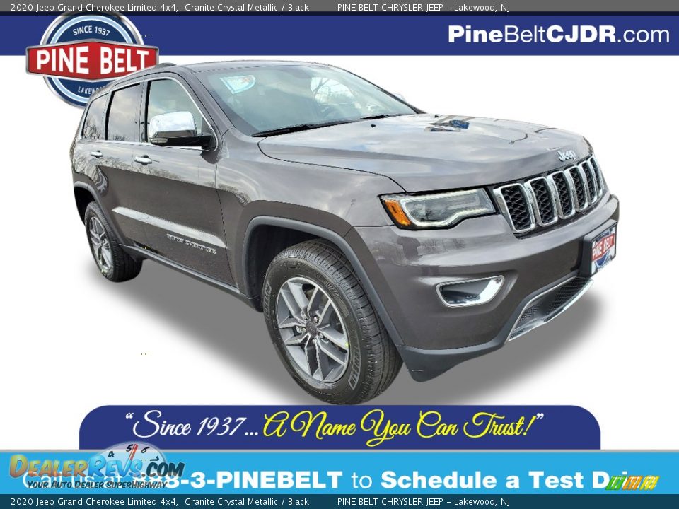 2020 Jeep Grand Cherokee Limited 4x4 Granite Crystal Metallic / Black Photo #1