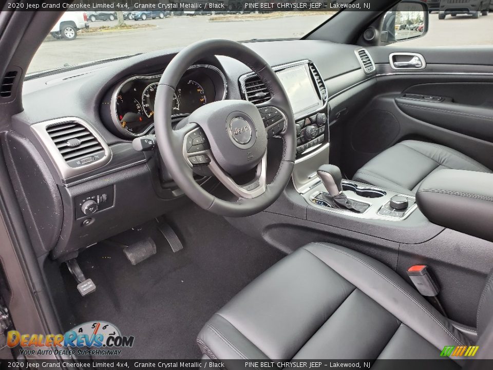 Black Interior - 2020 Jeep Grand Cherokee Limited 4x4 Photo #7