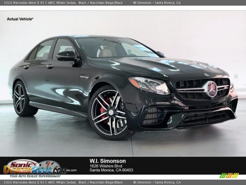 2020 Mercedes-Benz E 63 S AMG 4Matic Sedan Black / Macchiato Beige/Black Photo #1