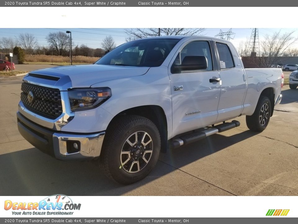 2020 Toyota Tundra SR5 Double Cab 4x4 Super White / Graphite Photo #1