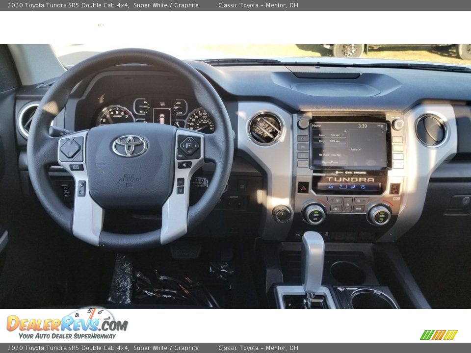2020 Toyota Tundra SR5 Double Cab 4x4 Super White / Graphite Photo #3