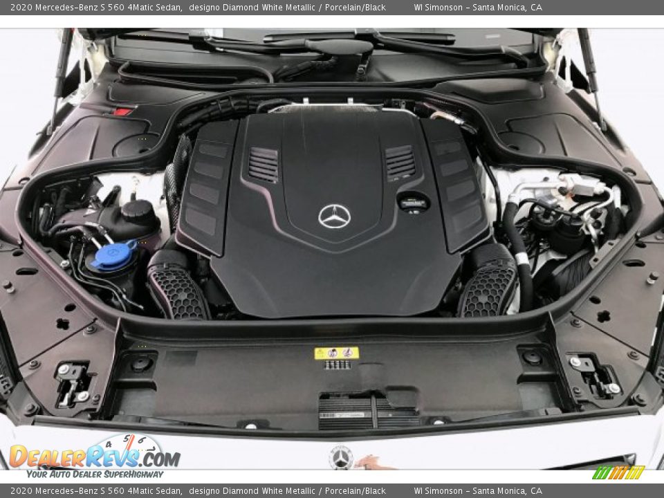 2020 Mercedes-Benz S 560 4Matic Sedan 4.0 Liter DI biturbo DOHC 32-Valve VVT V8 Engine Photo #8