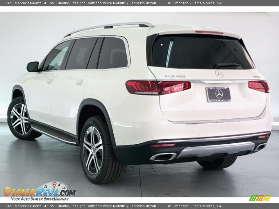 2020 Mercedes-Benz GLS 450 4Matic designo Diamond White Metallic / Espresso Brown Photo #2