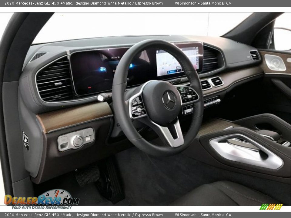 2020 Mercedes-Benz GLS 450 4Matic designo Diamond White Metallic / Espresso Brown Photo #4