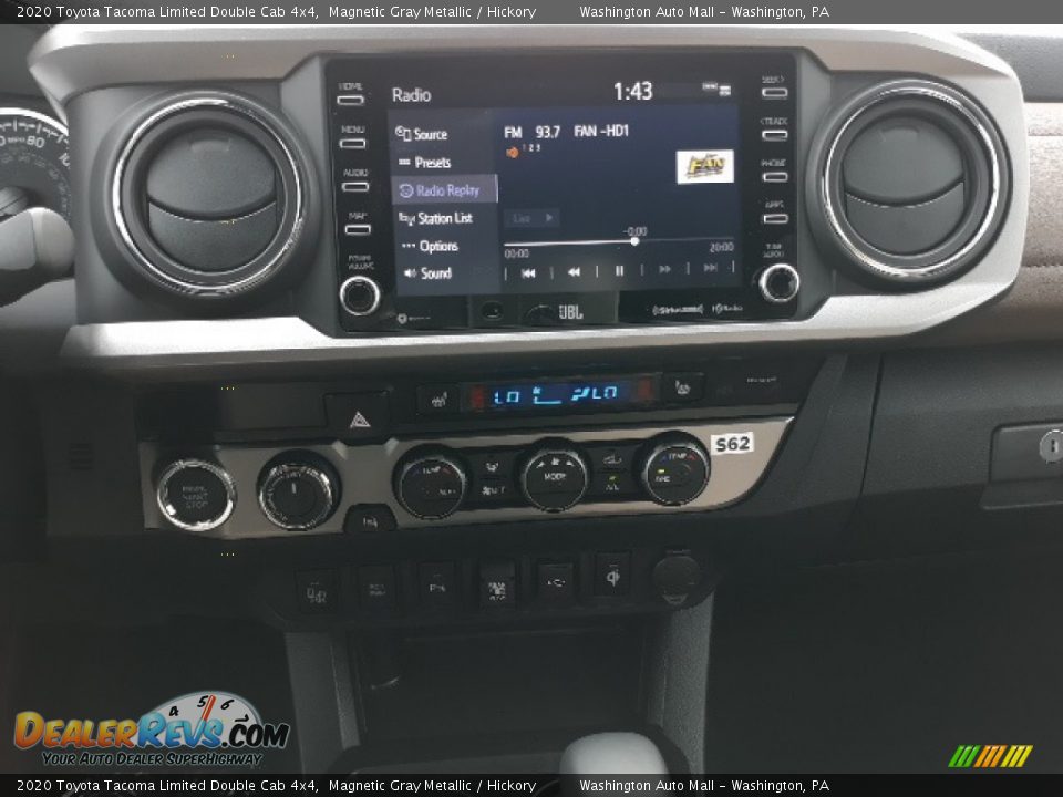 Controls of 2020 Toyota Tacoma Limited Double Cab 4x4 Photo #12