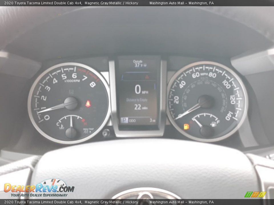 2020 Toyota Tacoma Limited Double Cab 4x4 Magnetic Gray Metallic / Hickory Photo #31