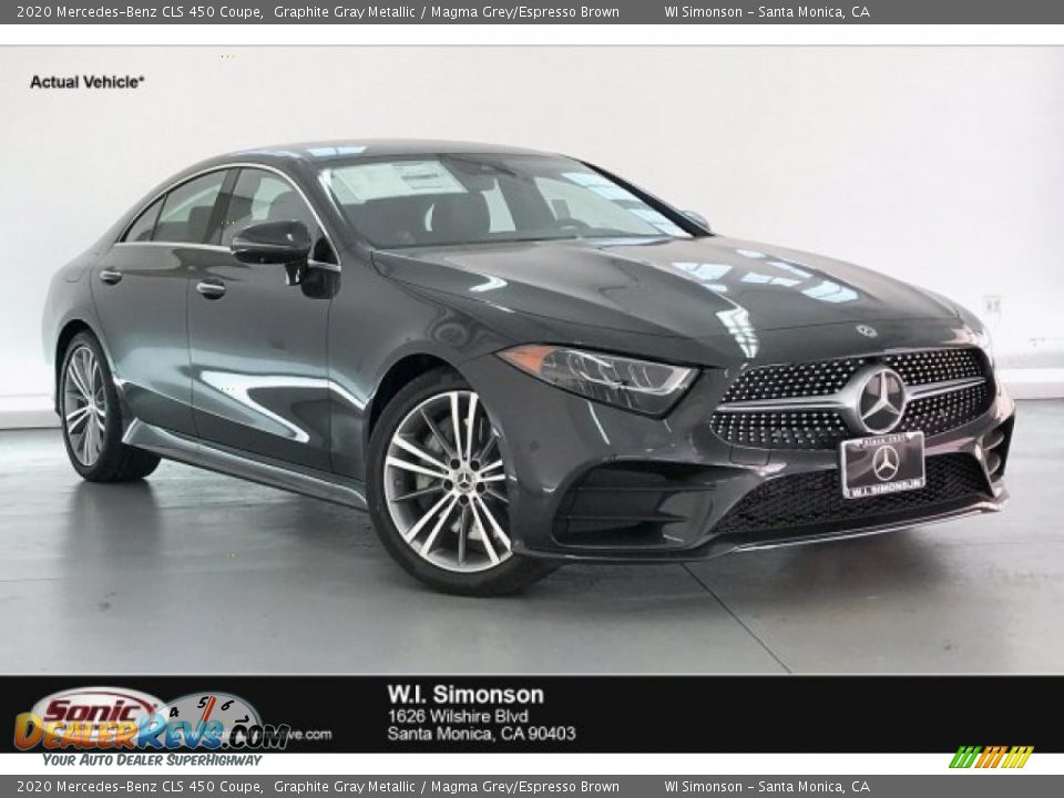 2020 Mercedes-Benz CLS 450 Coupe Graphite Gray Metallic / Magma Grey/Espresso Brown Photo #1