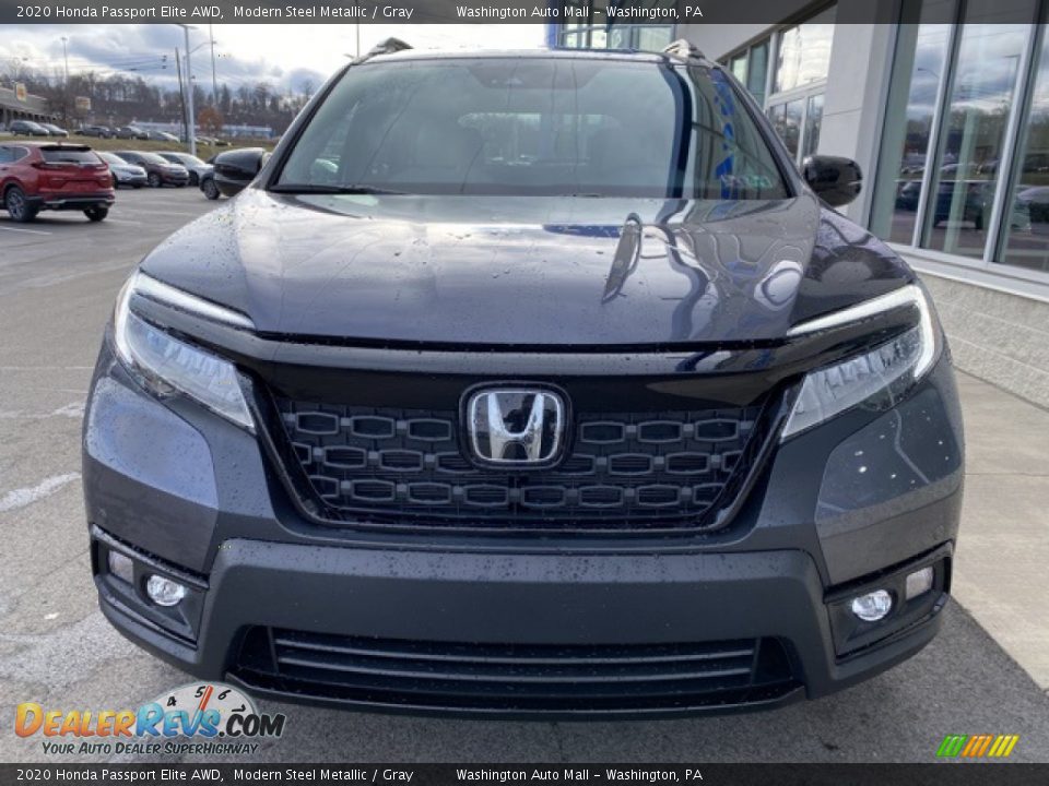 2020 Honda Passport Elite AWD Modern Steel Metallic / Gray Photo #3