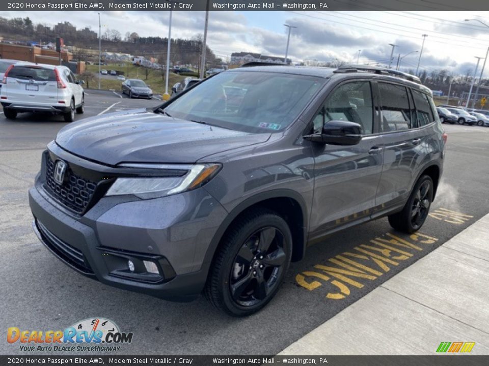 2020 Honda Passport Elite AWD Modern Steel Metallic / Gray Photo #4