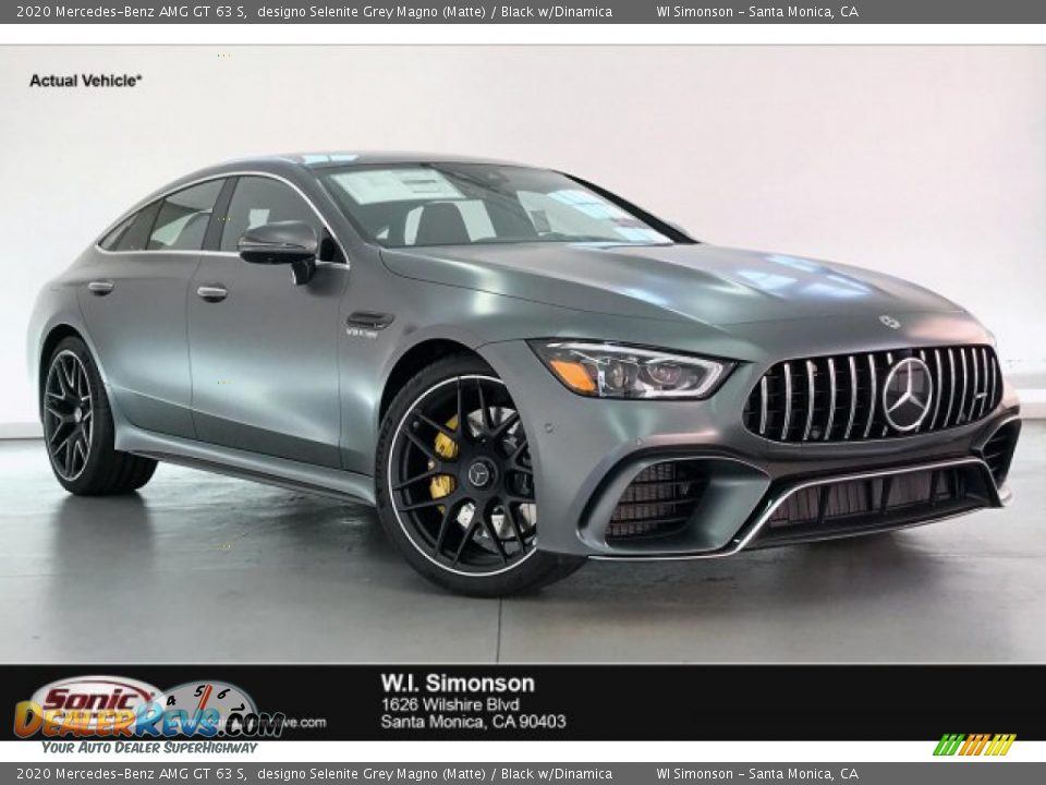 2020 Mercedes-Benz AMG GT 63 S designo Selenite Grey Magno (Matte) / Black w/Dinamica Photo #1