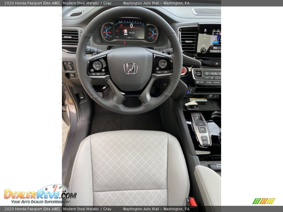 2020 Honda Passport Elite AWD Modern Steel Metallic / Gray Photo #13