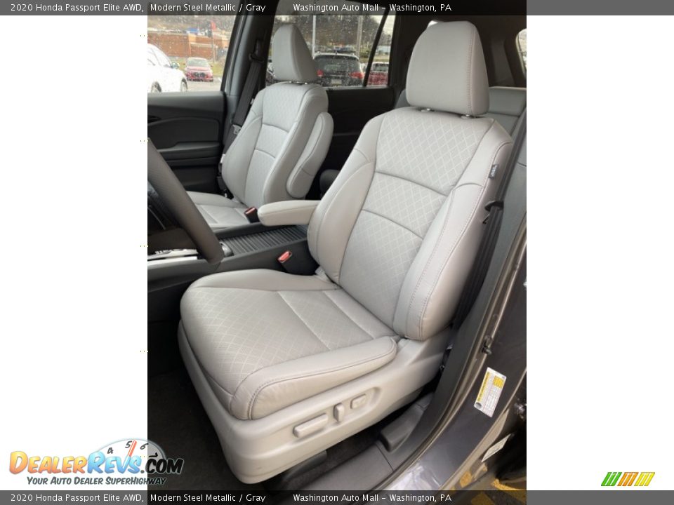 2020 Honda Passport Elite AWD Modern Steel Metallic / Gray Photo #14