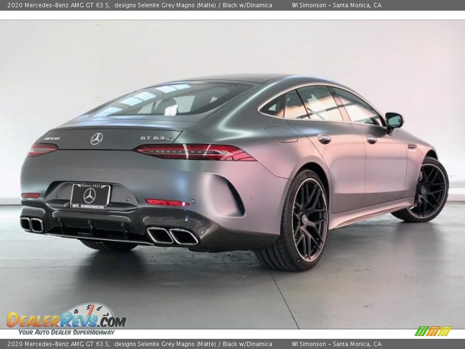 2020 Mercedes-Benz AMG GT 63 S designo Selenite Grey Magno (Matte) / Black w/Dinamica Photo #16