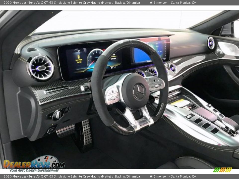 2020 Mercedes-Benz AMG GT 63 S designo Selenite Grey Magno (Matte) / Black w/Dinamica Photo #22