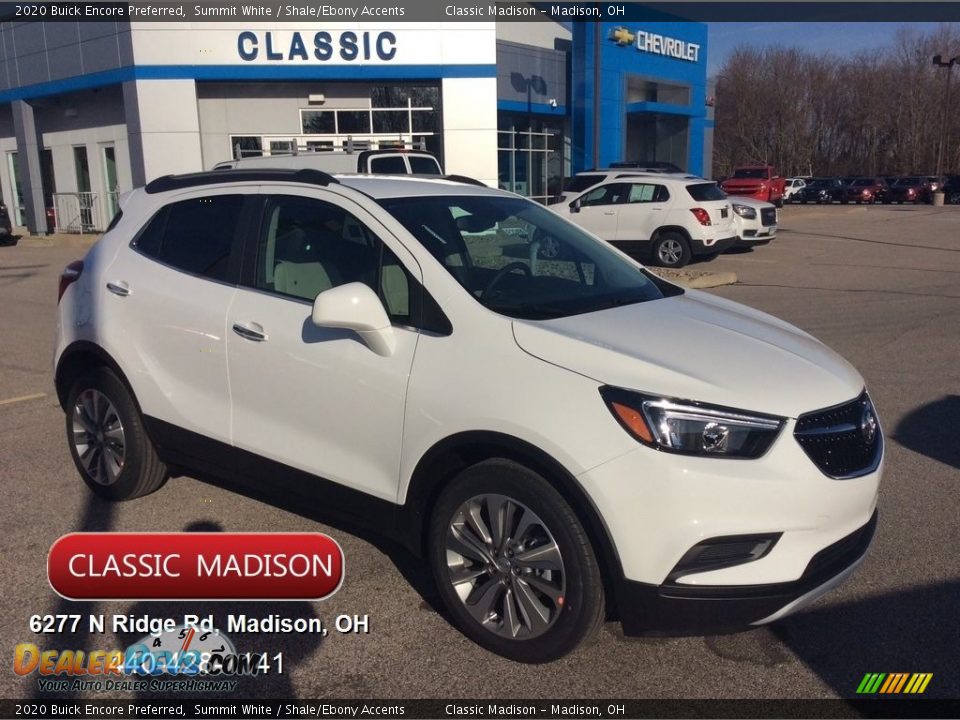 2020 Buick Encore Preferred Summit White / Shale/Ebony Accents Photo #1