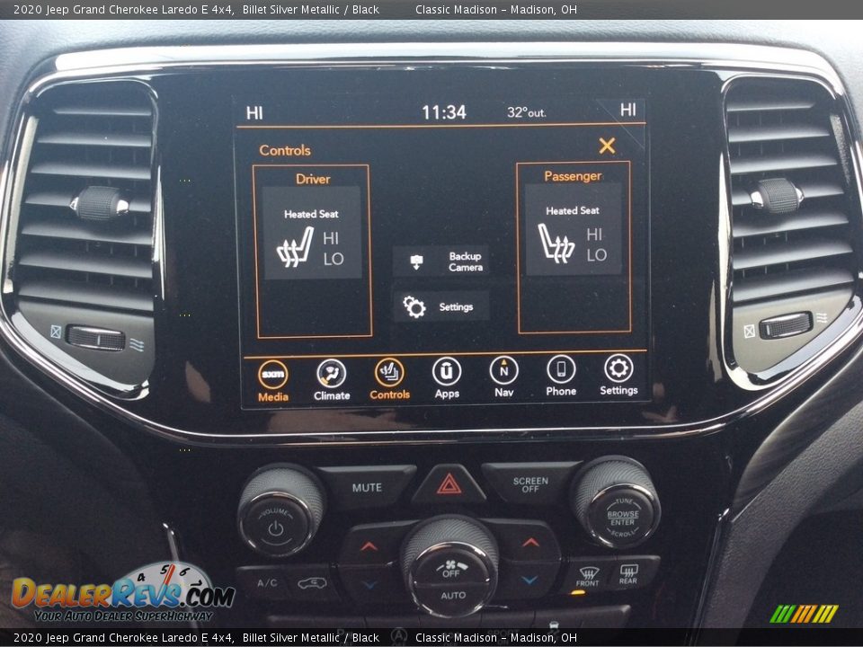 2020 Jeep Grand Cherokee Laredo E 4x4 Billet Silver Metallic / Black Photo #14