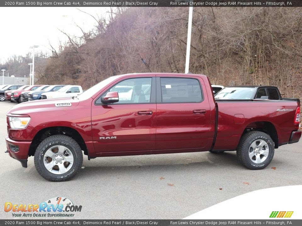 Delmonico Red Pearl 2020 Ram 1500 Big Horn Crew Cab 4x4 Photo #2