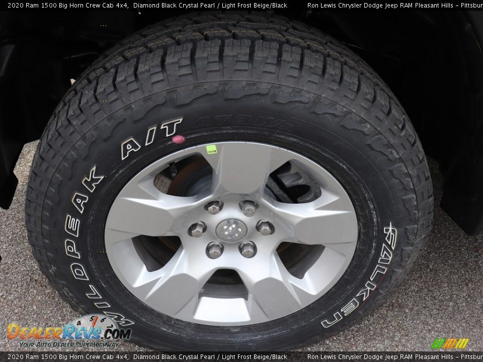 2020 Ram 1500 Big Horn Crew Cab 4x4 Diamond Black Crystal Pearl / Light Frost Beige/Black Photo #9
