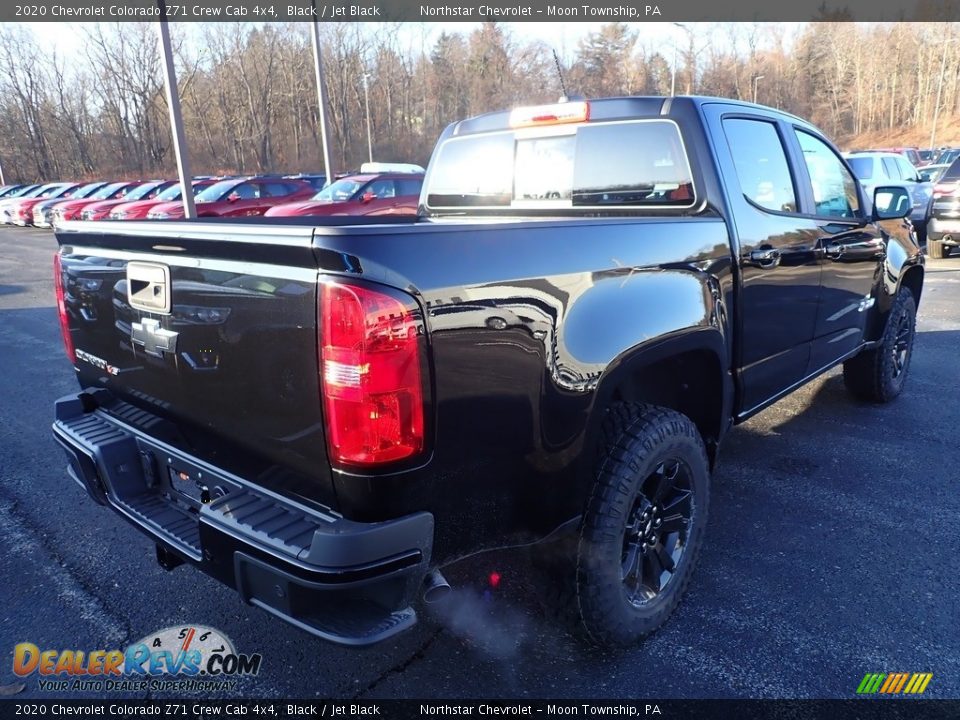 2020 Chevrolet Colorado Z71 Crew Cab 4x4 Black / Jet Black Photo #5