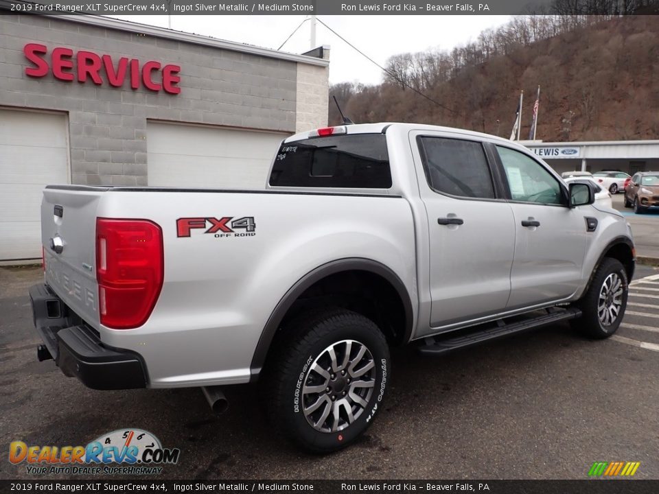 2019 Ford Ranger XLT SuperCrew 4x4 Ingot Silver Metallic / Medium Stone Photo #2