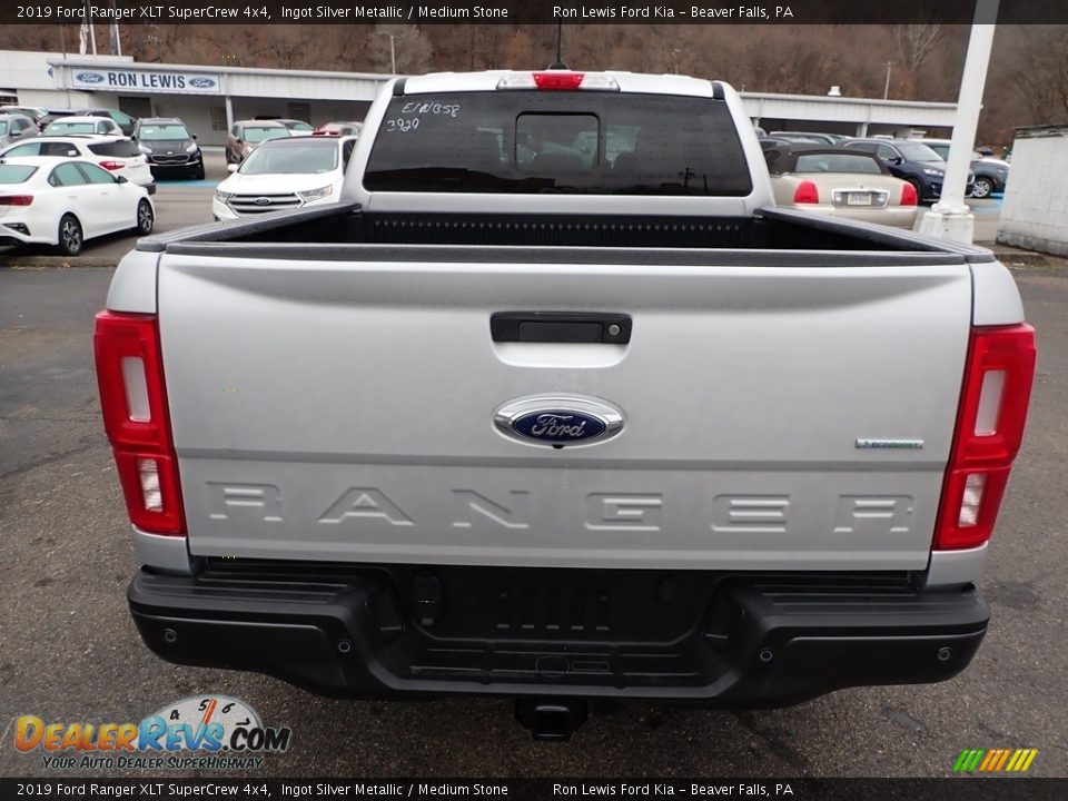 2019 Ford Ranger XLT SuperCrew 4x4 Ingot Silver Metallic / Medium Stone Photo #3