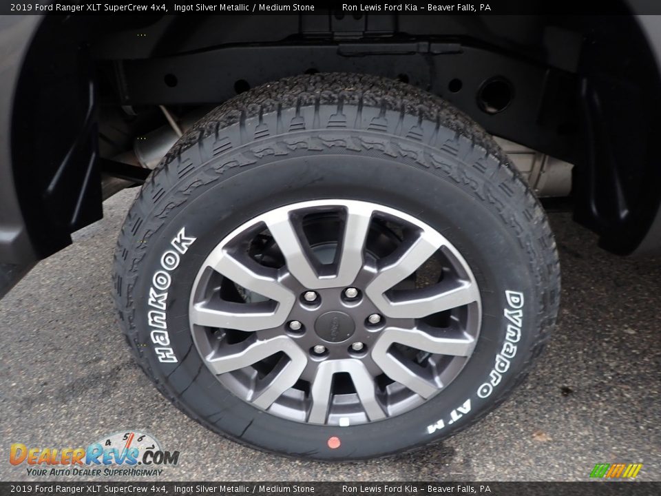 2019 Ford Ranger XLT SuperCrew 4x4 Ingot Silver Metallic / Medium Stone Photo #9