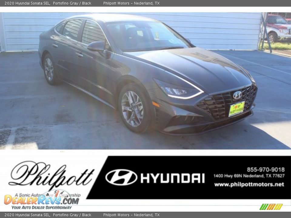 2020 Hyundai Sonata SEL Portofino Gray / Black Photo #1