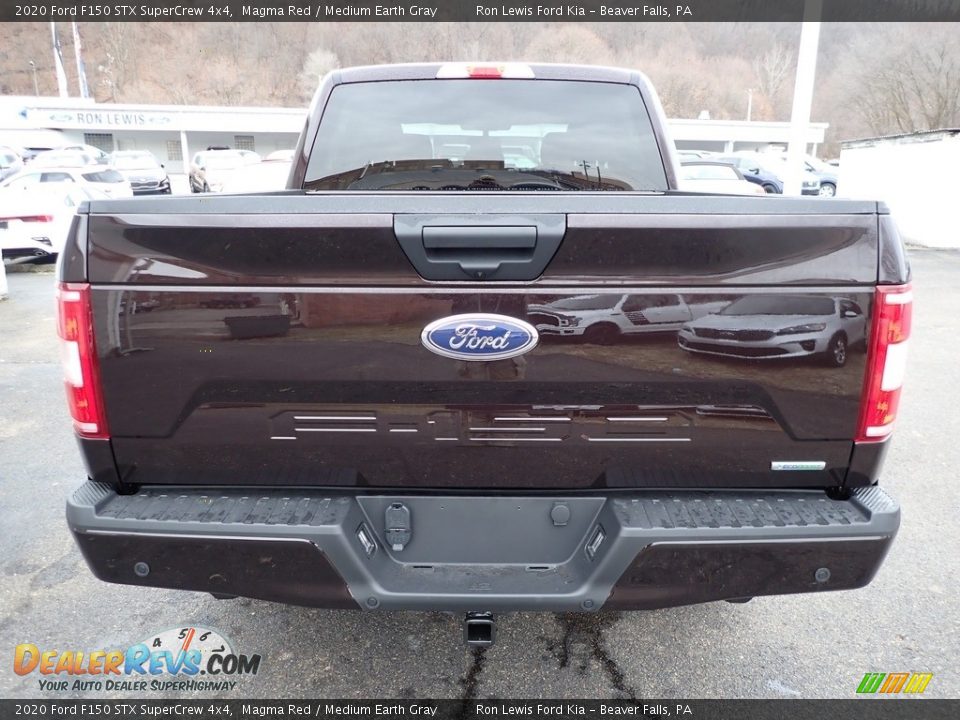 2020 Ford F150 STX SuperCrew 4x4 Magma Red / Medium Earth Gray Photo #3