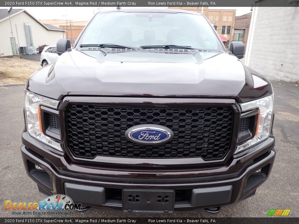 2020 Ford F150 STX SuperCrew 4x4 Magma Red / Medium Earth Gray Photo #7