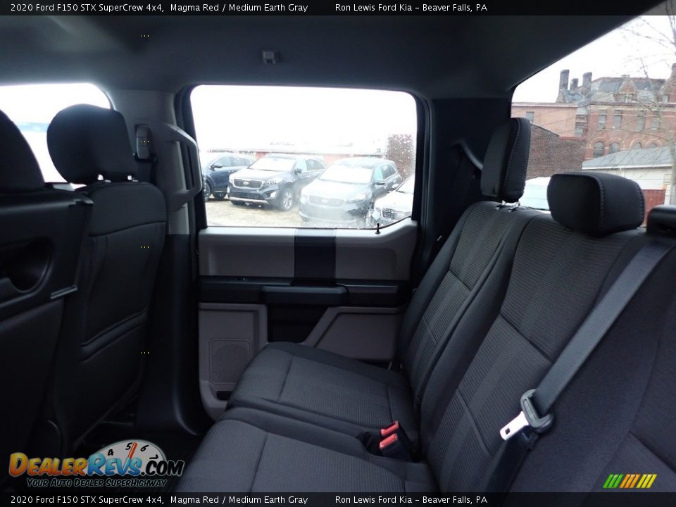 2020 Ford F150 STX SuperCrew 4x4 Magma Red / Medium Earth Gray Photo #12