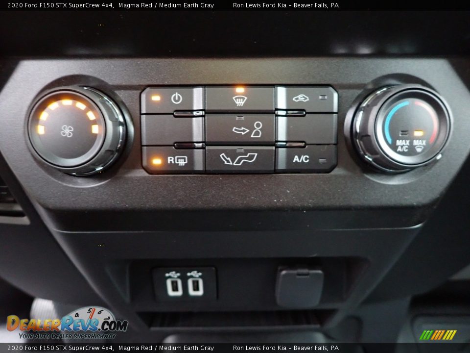 2020 Ford F150 STX SuperCrew 4x4 Magma Red / Medium Earth Gray Photo #18