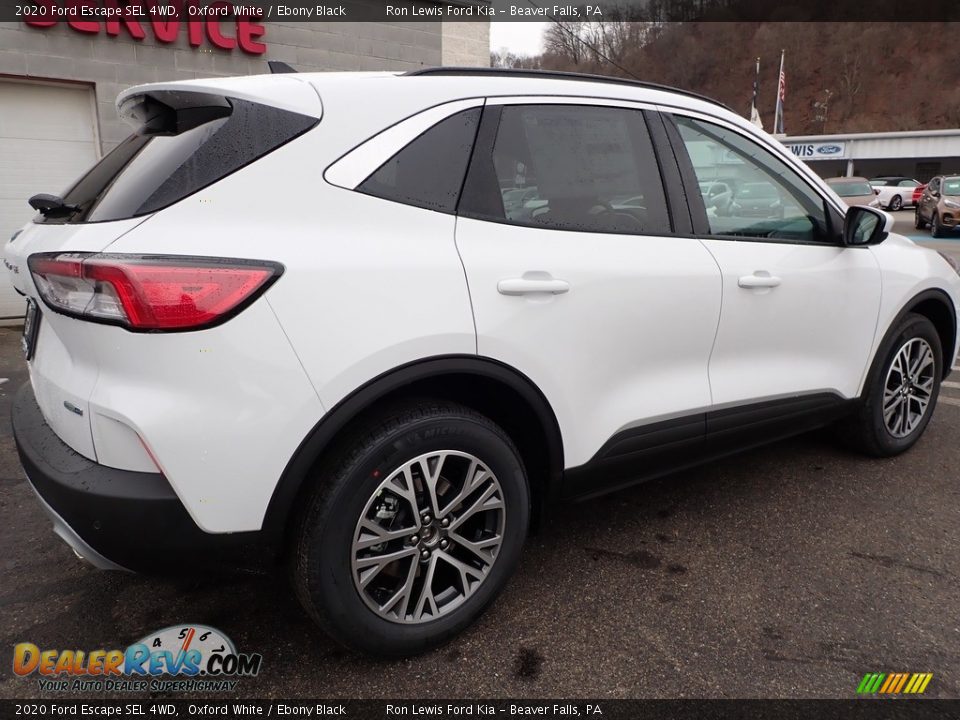 2020 Ford Escape SEL 4WD Oxford White / Ebony Black Photo #2