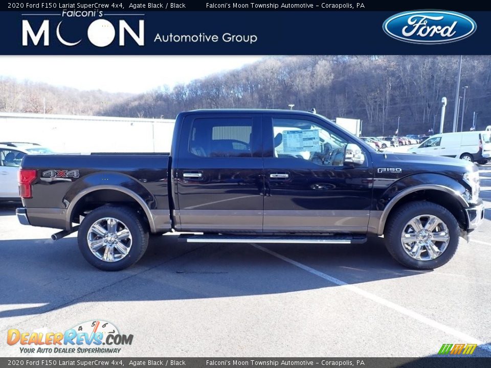 2020 Ford F150 Lariat SuperCrew 4x4 Agate Black / Black Photo #1
