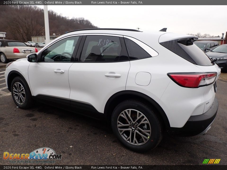 2020 Ford Escape SEL 4WD Oxford White / Ebony Black Photo #6
