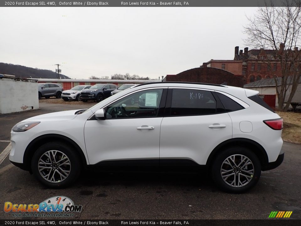 2020 Ford Escape SEL 4WD Oxford White / Ebony Black Photo #7