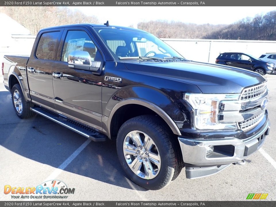 2020 Ford F150 Lariat SuperCrew 4x4 Agate Black / Black Photo #3