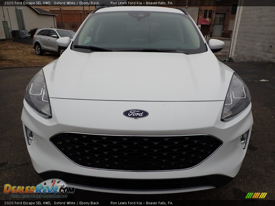 2020 Ford Escape SEL 4WD Oxford White / Ebony Black Photo #9
