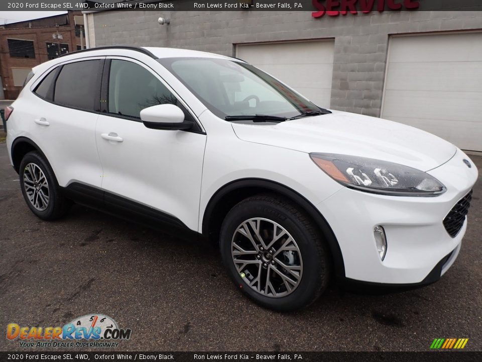 2020 Ford Escape SEL 4WD Oxford White / Ebony Black Photo #10