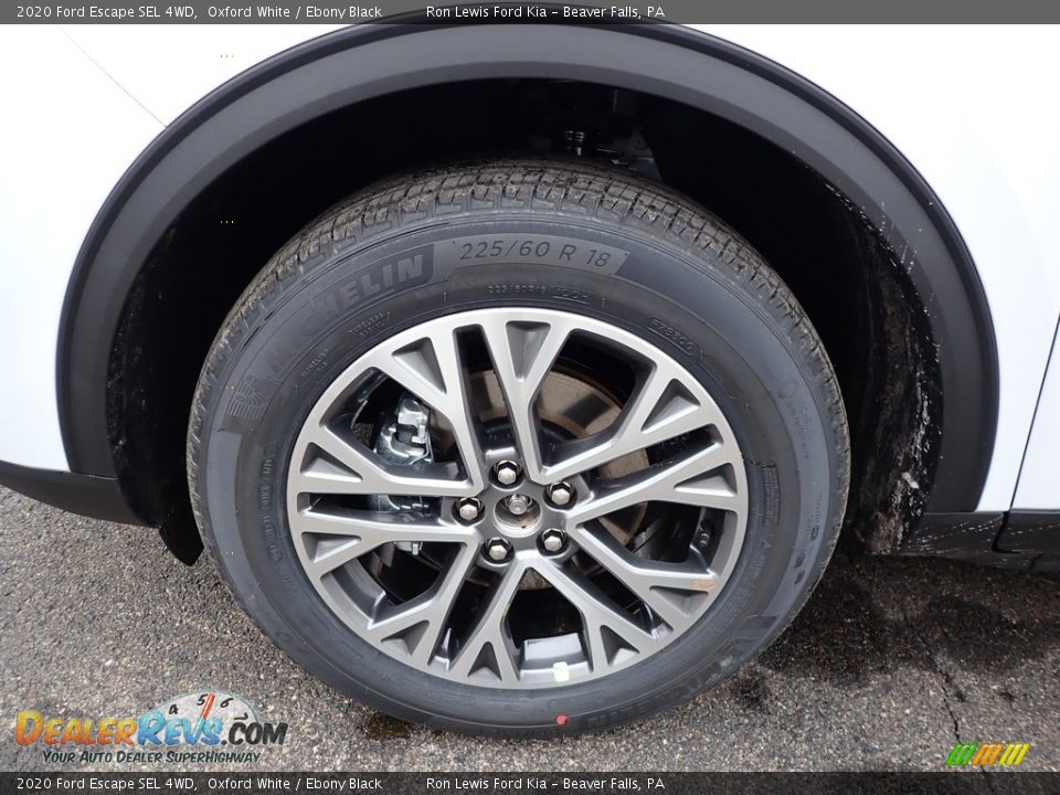 2020 Ford Escape SEL 4WD Oxford White / Ebony Black Photo #11