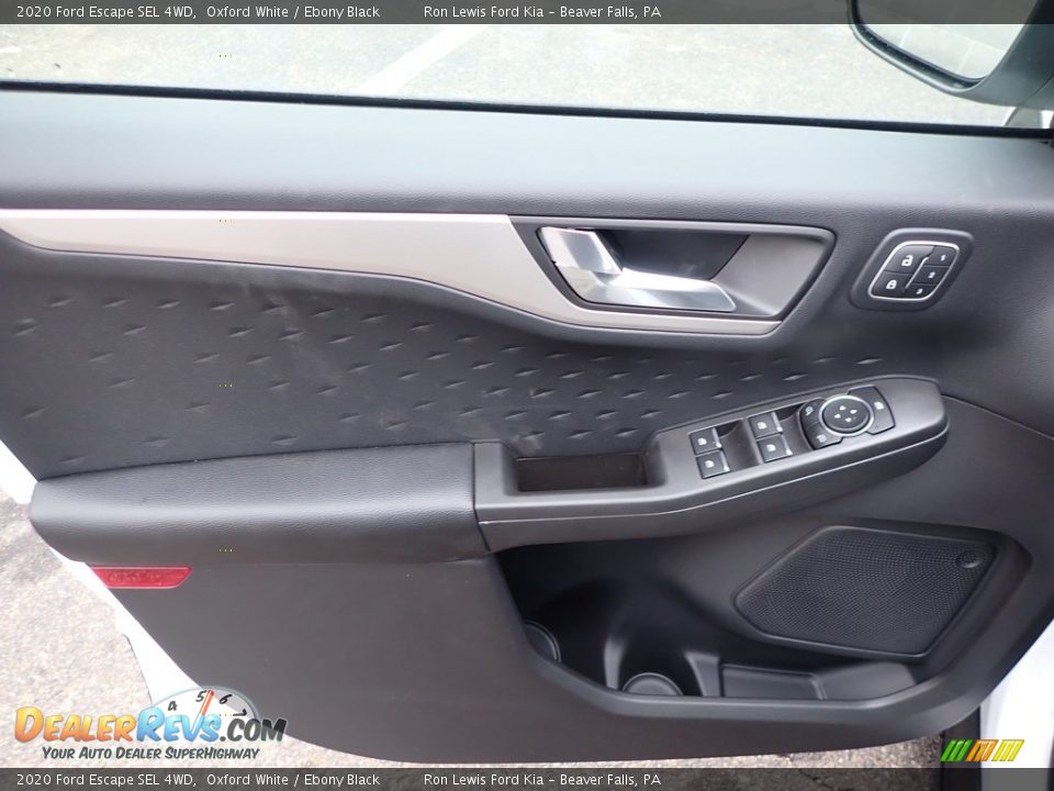 2020 Ford Escape SEL 4WD Oxford White / Ebony Black Photo #17