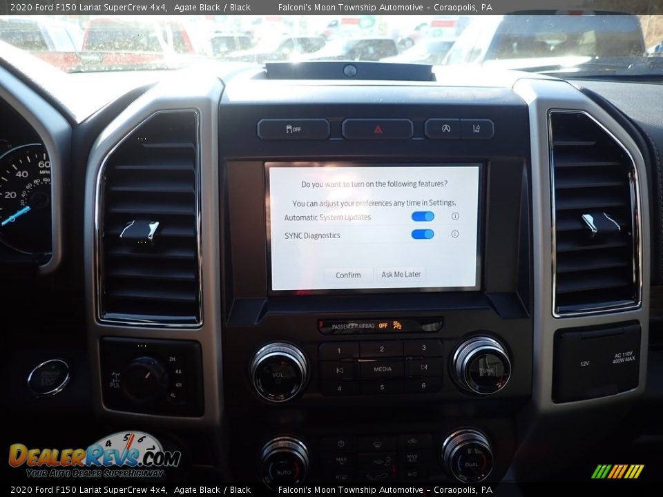 2020 Ford F150 Lariat SuperCrew 4x4 Agate Black / Black Photo #13