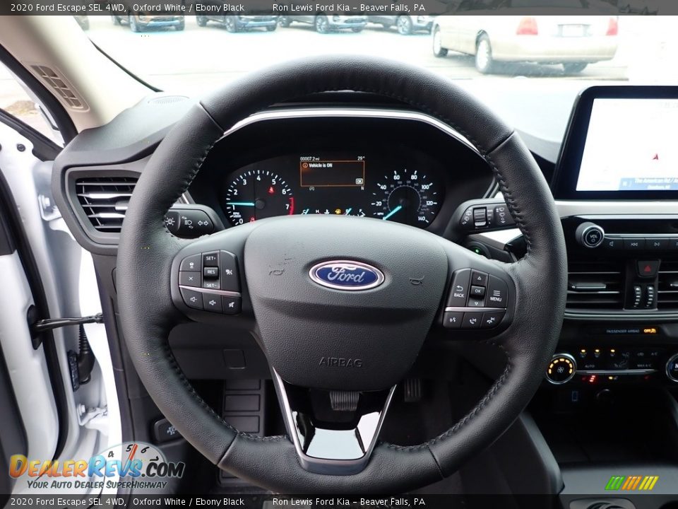 2020 Ford Escape SEL 4WD Oxford White / Ebony Black Photo #18