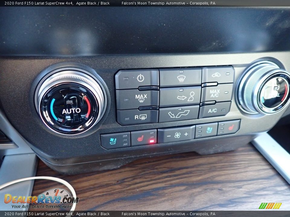 2020 Ford F150 Lariat SuperCrew 4x4 Agate Black / Black Photo #15