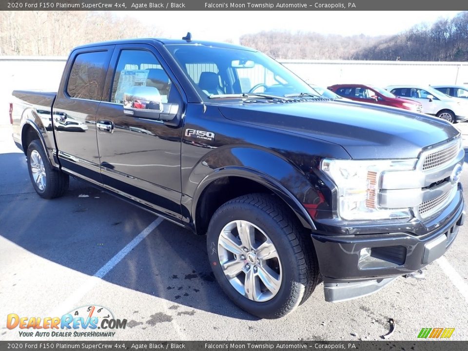 2020 Ford F150 Platinum SuperCrew 4x4 Agate Black / Black Photo #3
