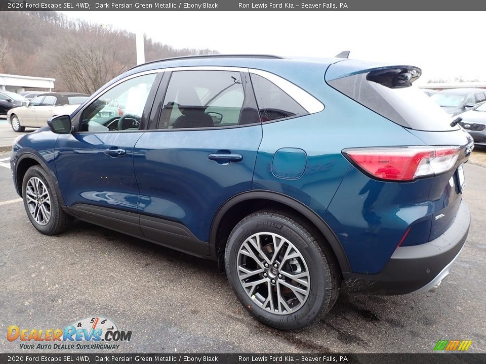 2020 Ford Escape SEL 4WD Dark Persian Green Metallic / Ebony Black Photo #5